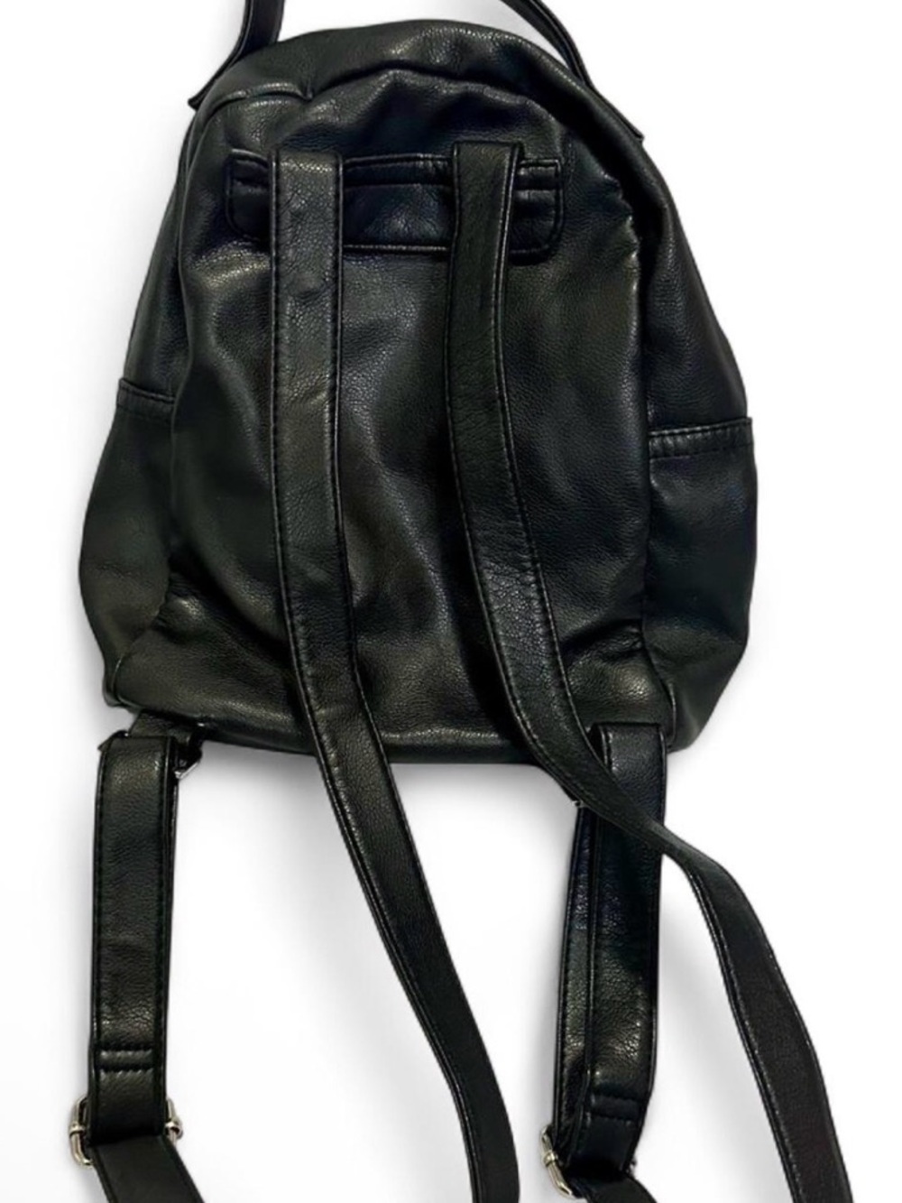 Black Quilted Backpack - Picture 2 of 3